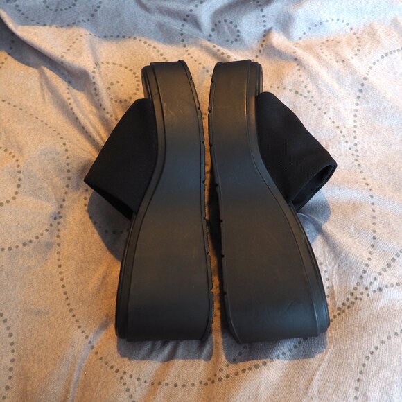 Madden Girl Y2K Slinky Chunky Wedge Sandals, Size 10, 90s mule wedge shoes - Picture 4 of 12